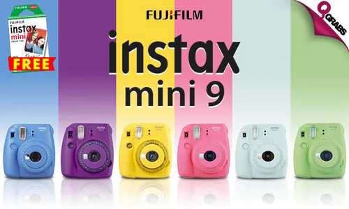 Fujifilm Instax Mini 9 with FREE One Pack Mini Film!